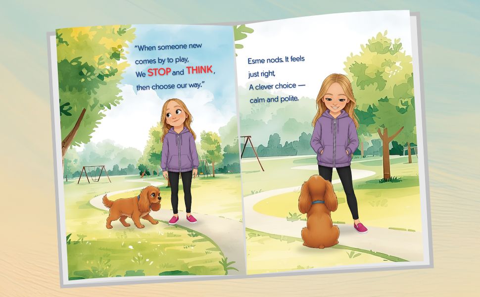 Interior spread from A Friendly Hello