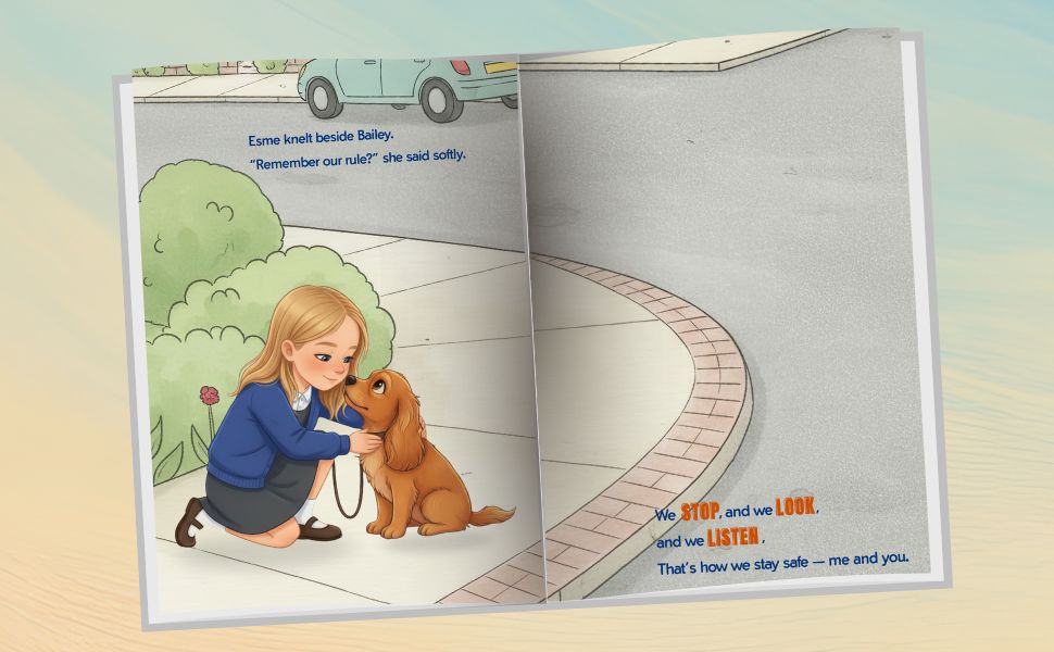 Interior spread from Careful Crossing