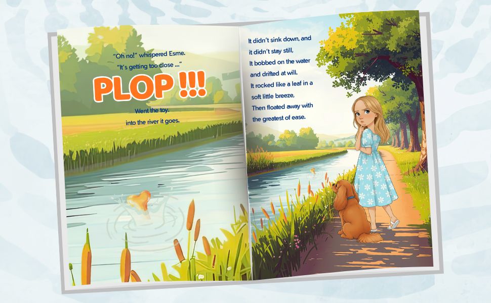 Interior spread from The Floating Toy