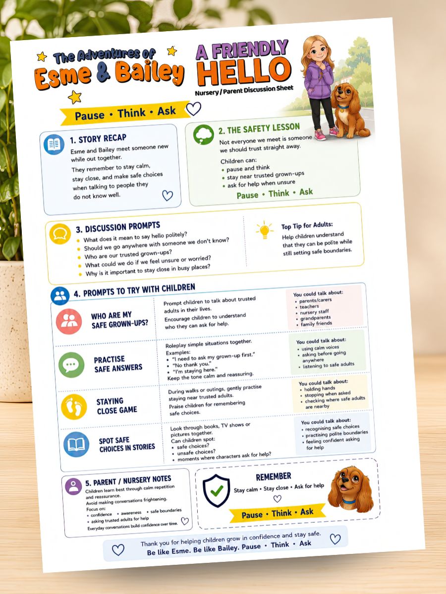 Preview of the A Friendly Hello nursery and parent discussion pack